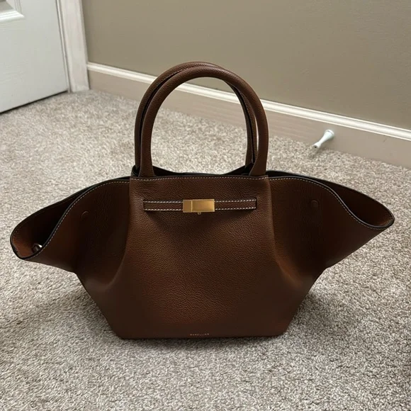 DeMellier Brown Gold Accent Tote - Picture 2 of 7